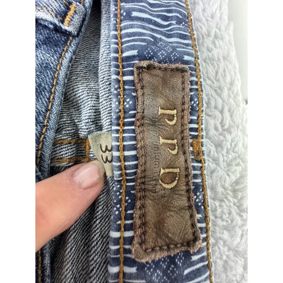 Paige Premium Denim PPD Mens 33 Doheny Straight Leg Distressed Jeans NWT - Picture 10 of 14